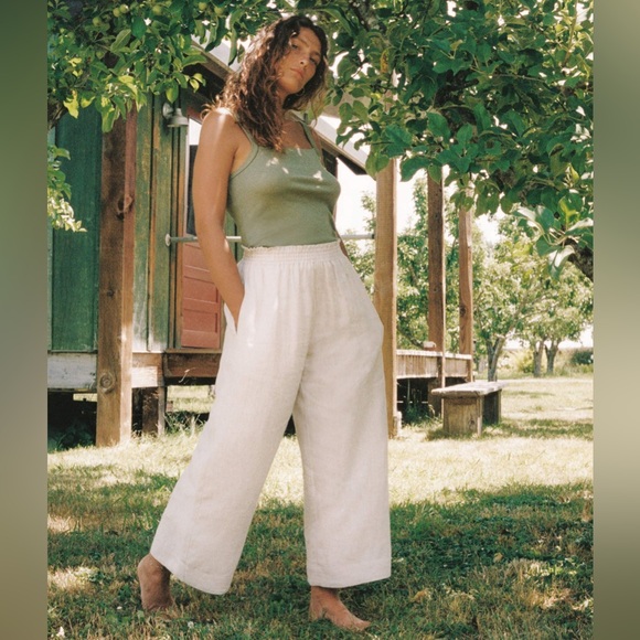 Christy Dawn The Luna Pant in Oatmeal Linen EUC - Picture 3 of 9